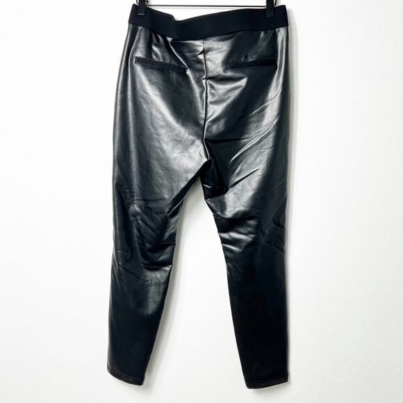 ZAC AND RACHEL BLACK FAUX LEATHER WOMEN STRETCHY PANTS SIZE MEDIUM BRAND NEW - Picture 2 of 7